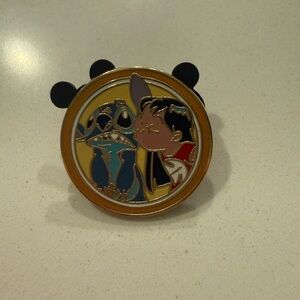 Disney Lilo & Stitch Gold and Blue Pin